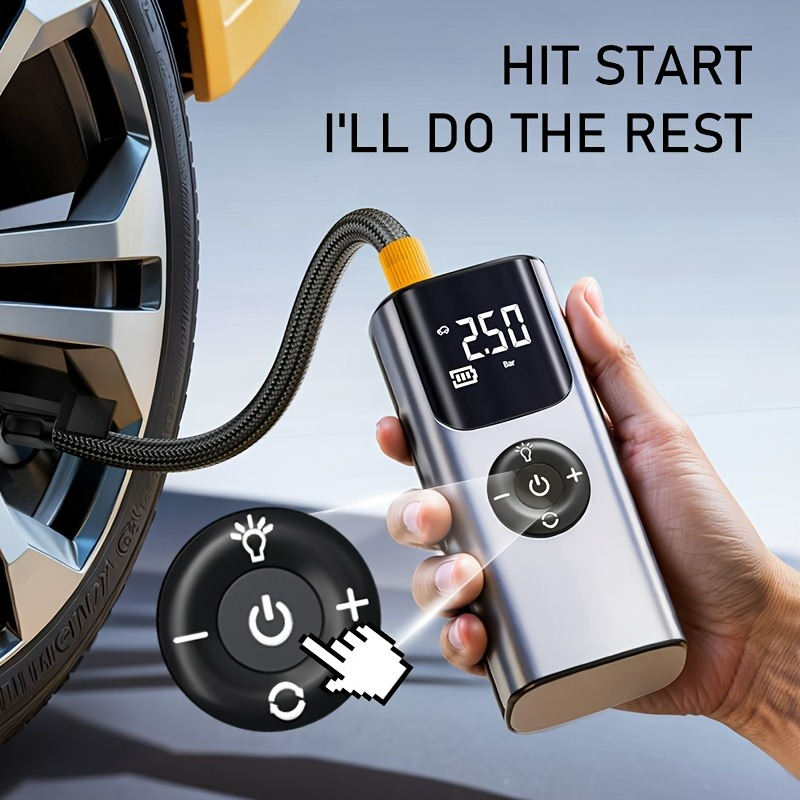 Portable Car Air Pump Tire Inf - Air Compressor 评论和价格
