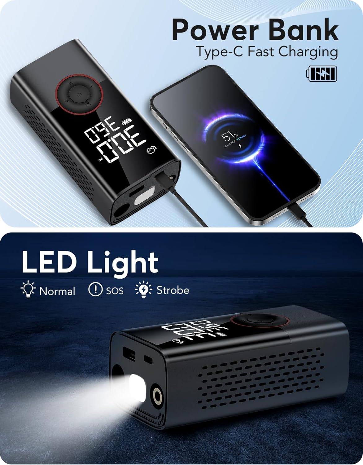 Portable Wireless Air Compress - Air Compressor 评论和价格