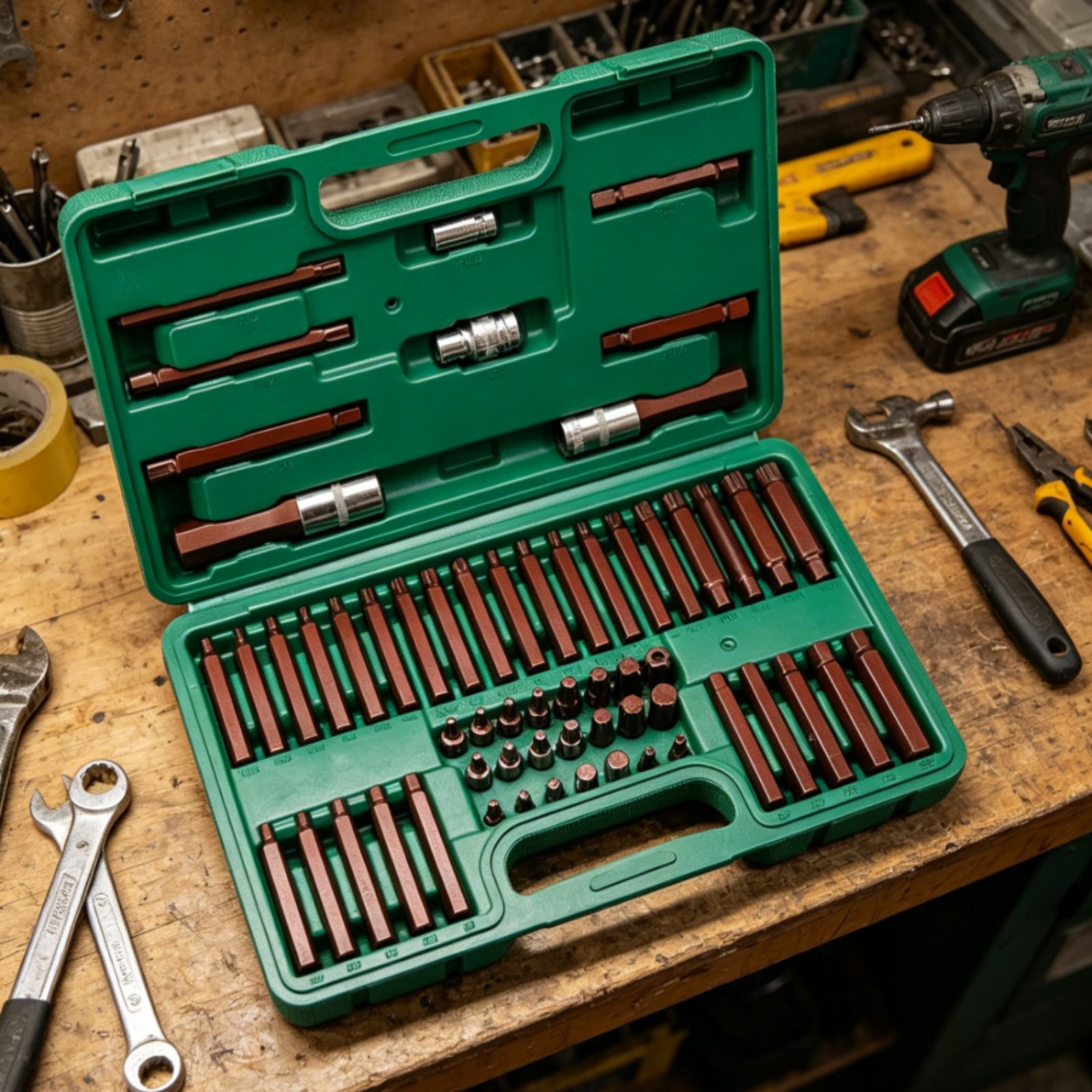 60 Pieces Star Drive Bit Set H - Auto Repair Shop 评论和价格