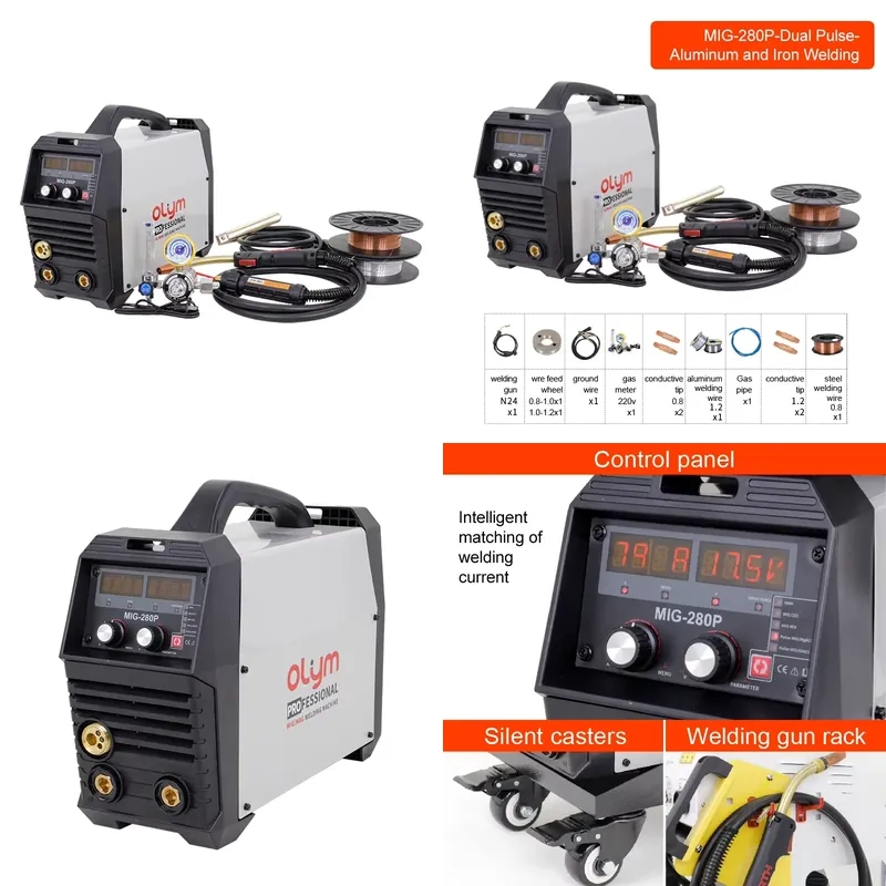 MIG 280 Pulse Inverter Welder  - Tig Welder Machine 评论和价格